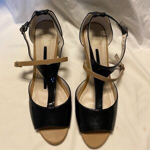 New Directions Tammie Wedged Sandles Open Toe Shoes Women Size 8.5